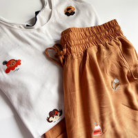 Planche de Tatouages Textile Motifs d'été