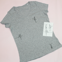 Tattoo Textile Line art danseuse