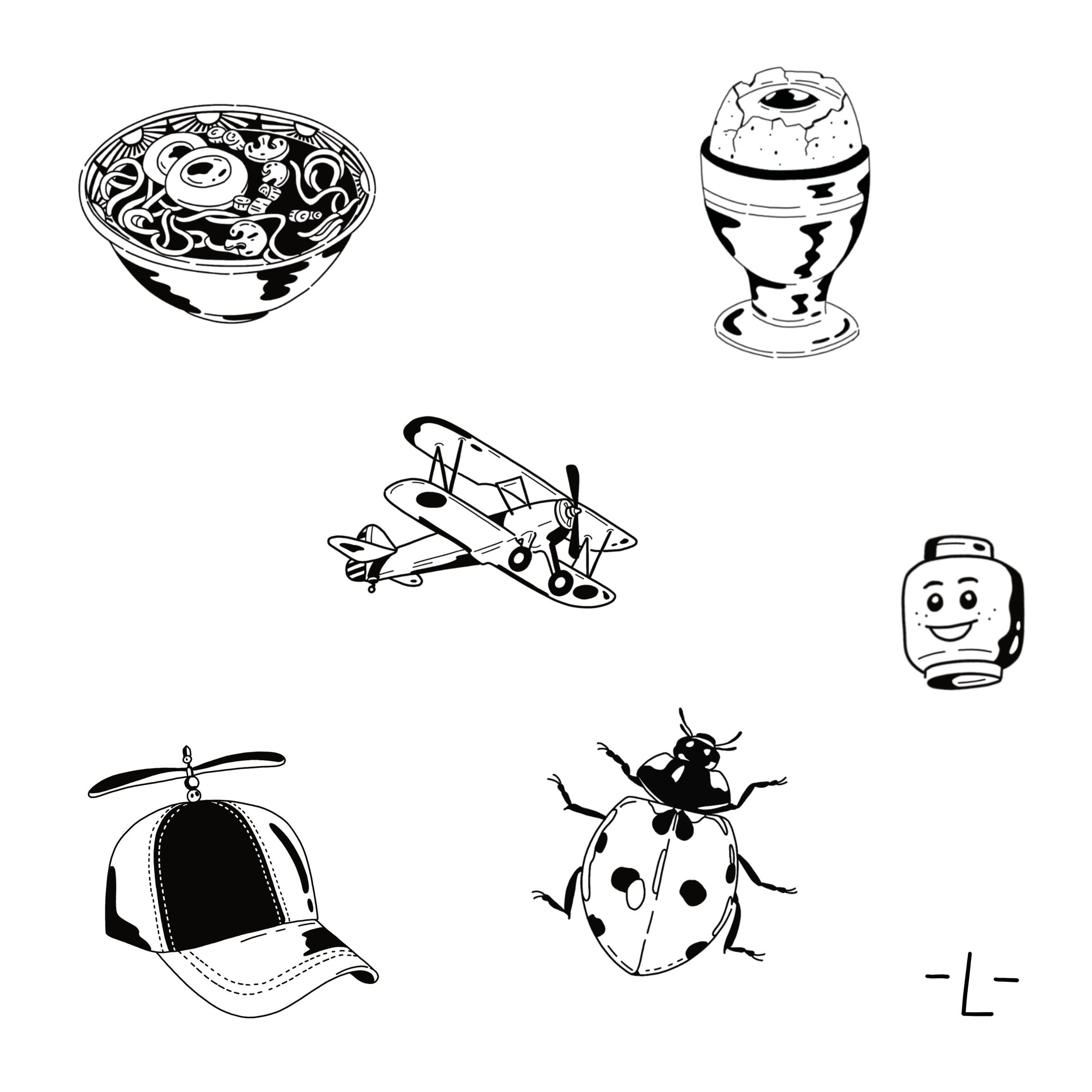 Planche de Tatouages Textile La amicale