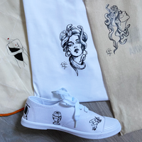 Planche de Tatouages Textile La amicale