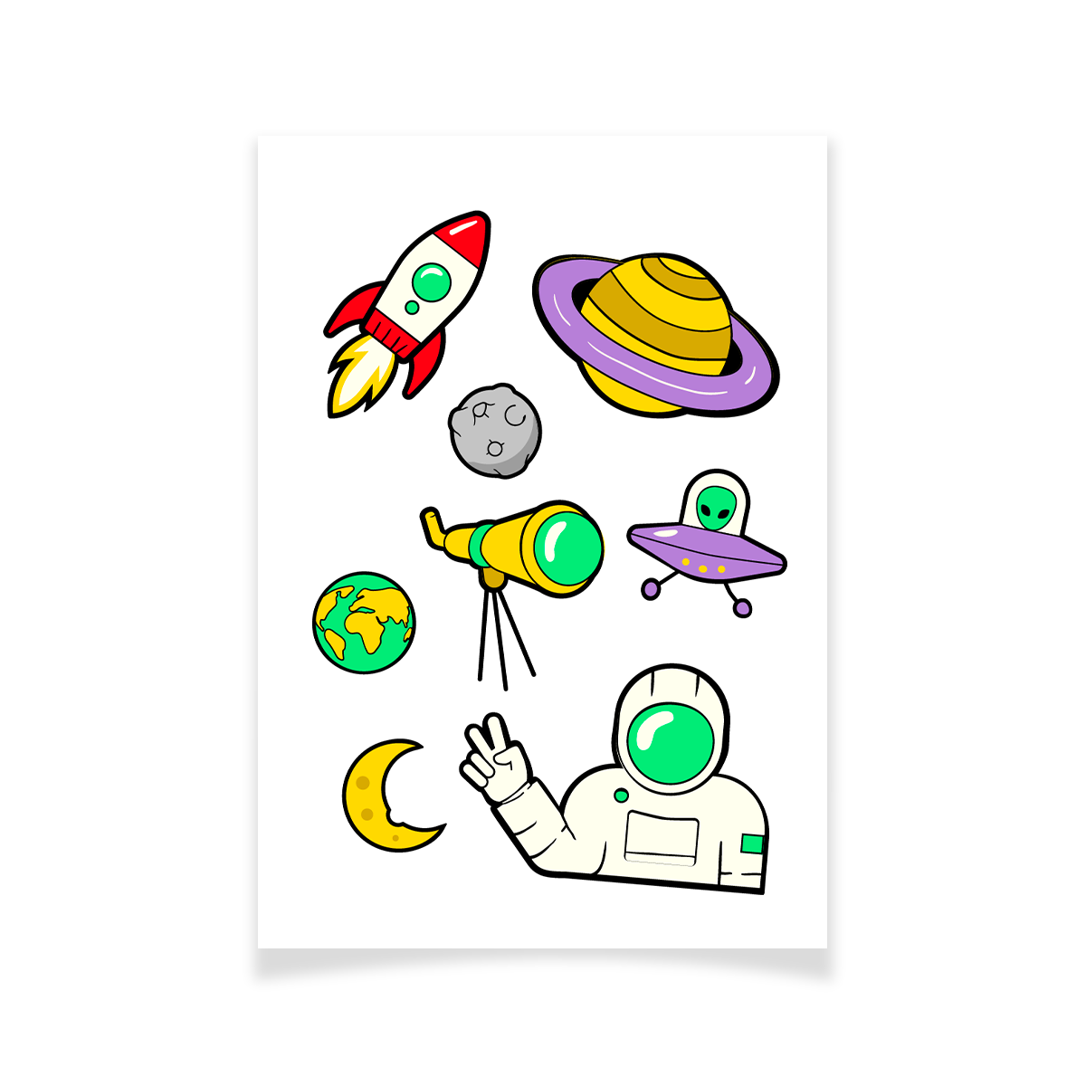 Tattoo Textile Doodles espace