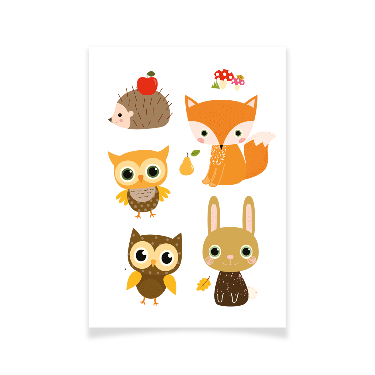 Tattoo Textile Animaux fôret 1