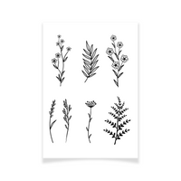 Tattoo Textile Fleurs fines 1