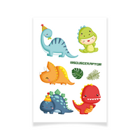 Tattoo Textile Dinosaures 1