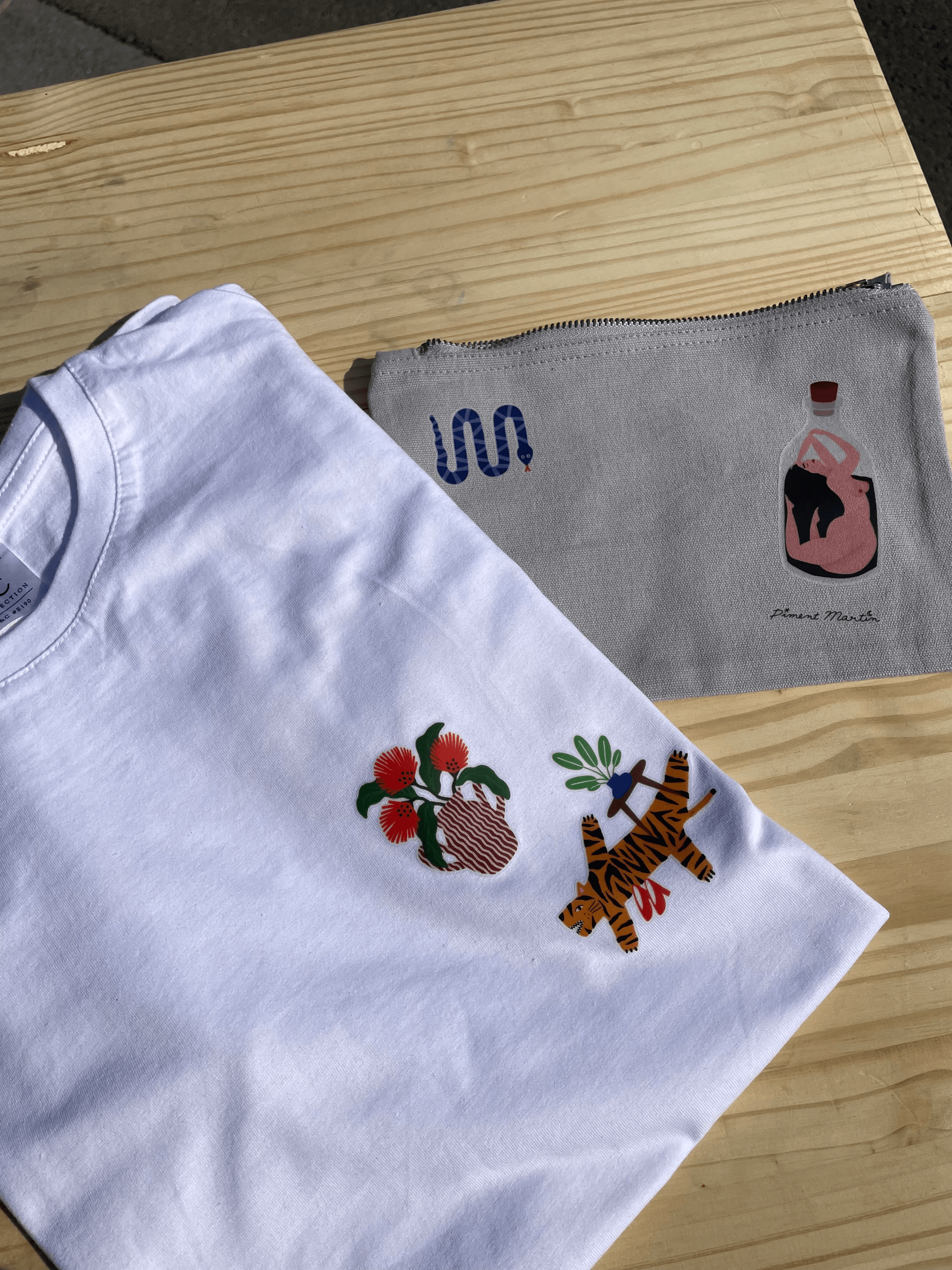 Planche de Tatouages Textiles Piment Martin