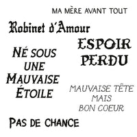 Planche de Tatouages Textile Gang de Paris