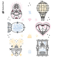 Planche de Tatouages Textile Russie #2