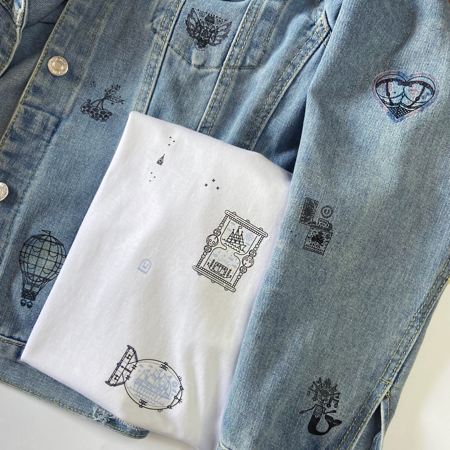 Planche de Tatouages Textile Russie #1