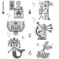 Planche de Tatouages Textile Russie #1