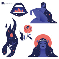 Planche de Tatouages Textile Benoit Drigny