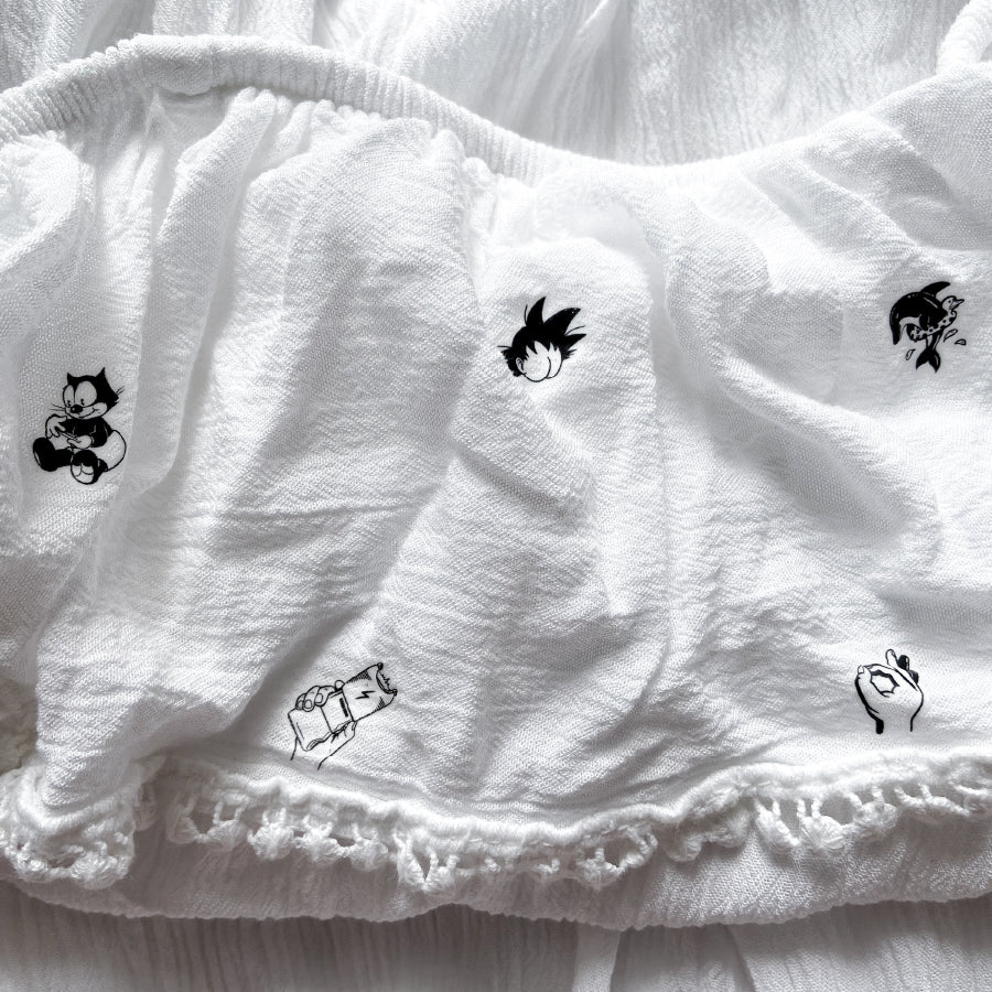 Planche de Tatouages Textile Grunge