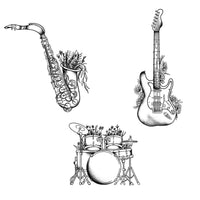 Planche de Tatouages Textile Fête de la musique