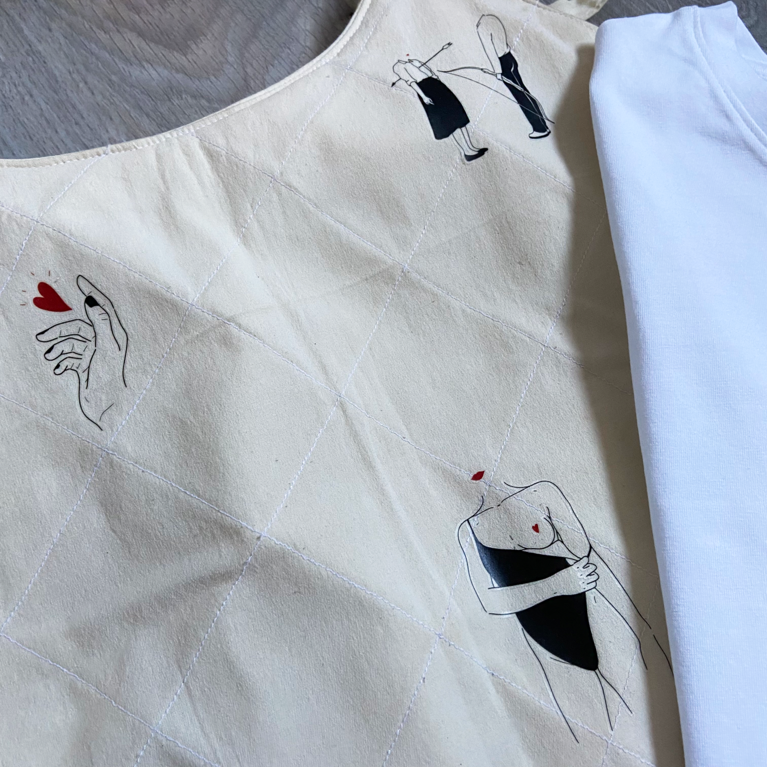 Planche de Tatouages Textile Les lèvres rouges