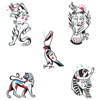 Planche de Tatouages Textile Les niaiseries #1