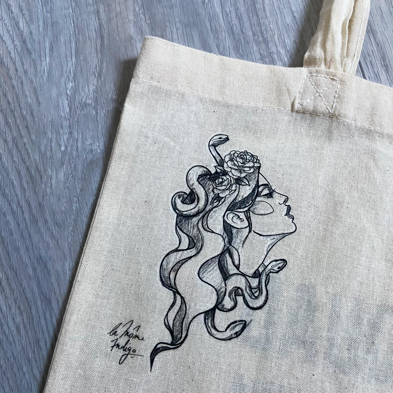 Tatouage Textile Médusa #2