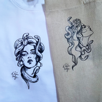 Tatouage Textile Médusa #2