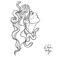 Tatouage Textile Médusa #2