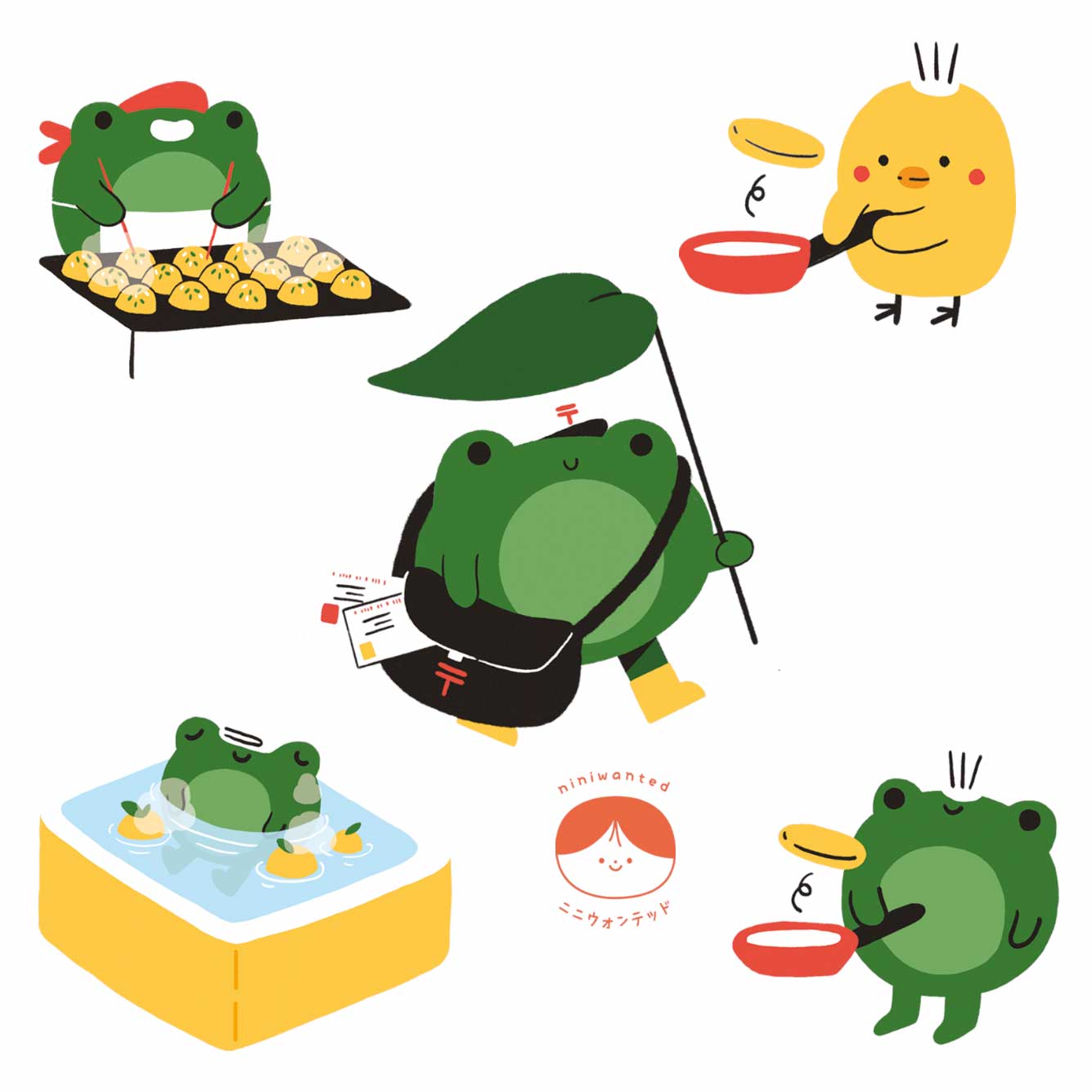 Planche de Tatouages Textile Frog