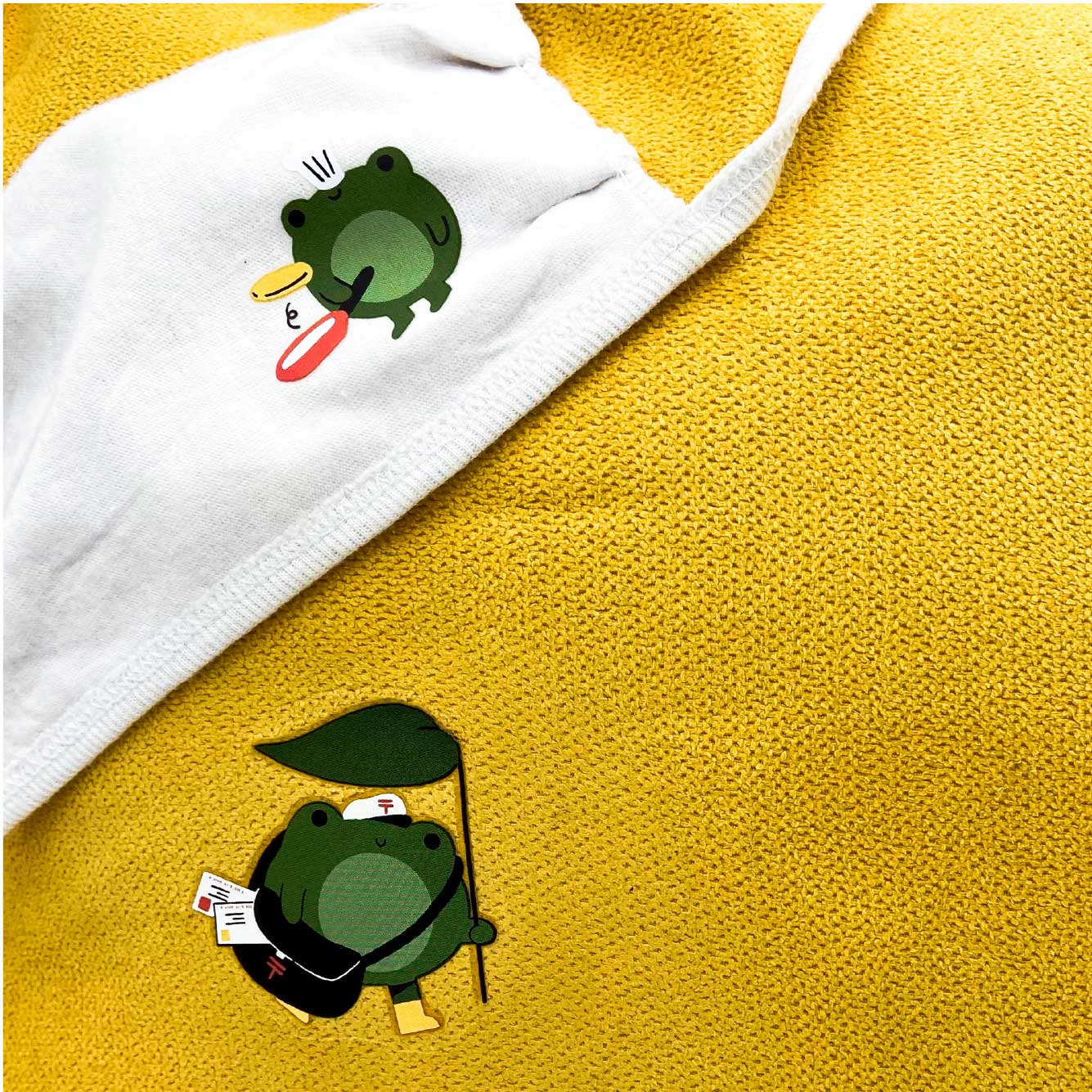 Tatouages Textile Frog