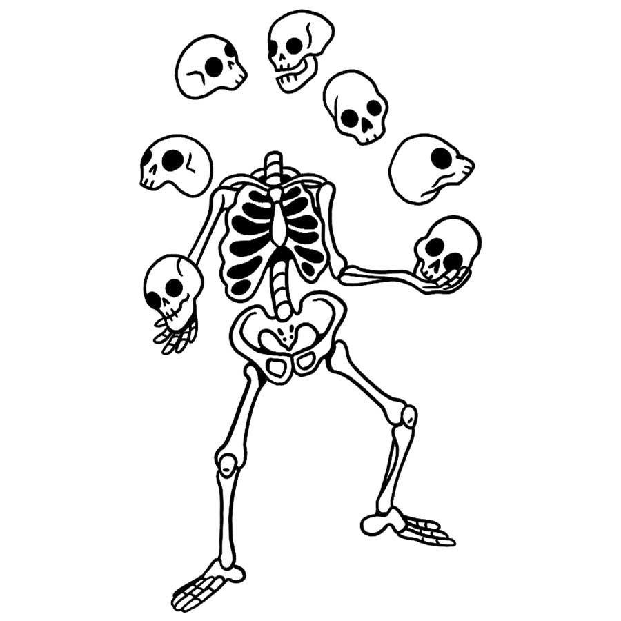 Tatouage Textile Squelette