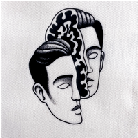 Tatouage Textile Visage fendu