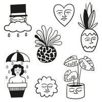 Planche de Tatouages Textile Sojary