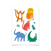 Tattoo Textile Animaux Savane 1
